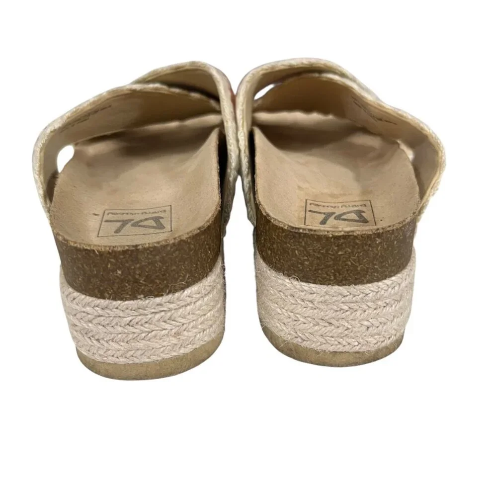 Dirty Laundry Crochet Granny Square Platform‎ Slide Sandals Size 7.5